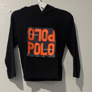Polo by Ralph Lauren Kids Black Sweatshirt with Orange Logo
